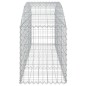 vidaXL Cesta de gaviones forma arco hierro galvanizado 200x50x60/80 cm vidaXL Cesta de gaviones forma arco hierro galvanizado 200x50x60/80 cm