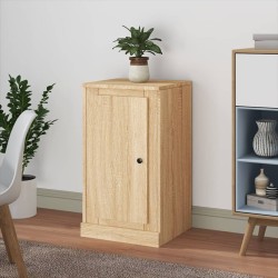 vidaXL Aparador de madera contrachapada roble Sonoma 37,5x35,5x67,5 cm