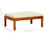 vidaXL Banco de jardín con mesa y reposapiés madera de acacia maciza vidaXL Banco de jardín con mesa y reposapiés madera de acacia maciza