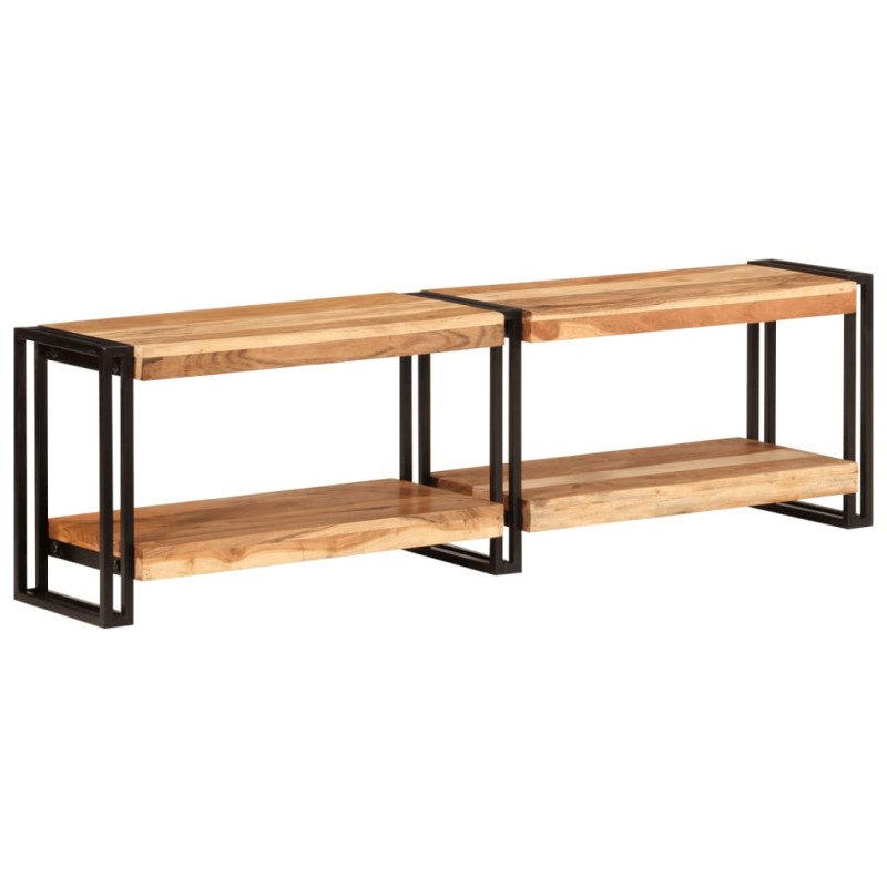 vidaXL Mueble de TV madera maciza de acacia 140x30x40 cm