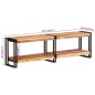 vidaXL Mueble de TV madera maciza de acacia 140x30x40 cm