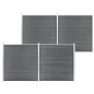 vidaXL Valla de jardín de WPC gris 699x186 cm vidaXL Valla de jardín de WPC gris 699x186 cm
