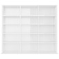 vidaXL Estantería CD madera contrachapada blanco brillo 102x23x89,5 cm vidaXL Estantería CD madera contrachapada blanco brillo 102x23x89,5 cm