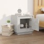 vidaXL Mesita de noche madera contrachapada gris hormigón 44x35x45 cm vidaXL Mesita de noche madera contrachapada gris hormigón 44x35x45 cm