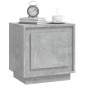 vidaXL Mesita de noche madera contrachapada gris hormigón 44x35x45 cm vidaXL Mesita de noche madera contrachapada gris hormigón 44x35x45 cm