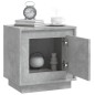 vidaXL Mesita de noche madera contrachapada gris hormigón 44x35x45 cm vidaXL Mesita de noche madera contrachapada gris hormigón 44x35x45 cm