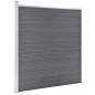 vidaXL Valla de jardín de WPC gris 699x186 cm vidaXL Valla de jardín de WPC gris 699x186 cm
