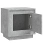 vidaXL Mesita de noche madera contrachapada gris hormigón 44x35x45 cm vidaXL Mesita de noche madera contrachapada gris hormigón 44x35x45 cm