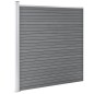 vidaXL Valla de jardín de WPC gris 699x186 cm vidaXL Valla de jardín de WPC gris 699x186 cm