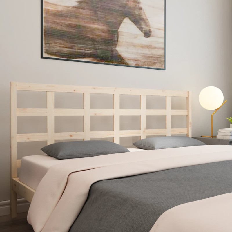 vidaXL Cabecero de cama madera maciza de pino 205,5x4x100 cm vidaXL Cabecero de cama madera maciza de pino 205,5x4x100 cm