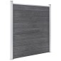 vidaXL Valla de jardín de WPC gris 699x186 cm vidaXL Valla de jardín de WPC gris 699x186 cm