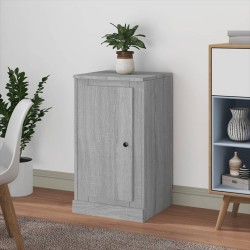vidaXL Aparador de madera contrachapada gris Sonoma 37,5x35,5x67,5 cm