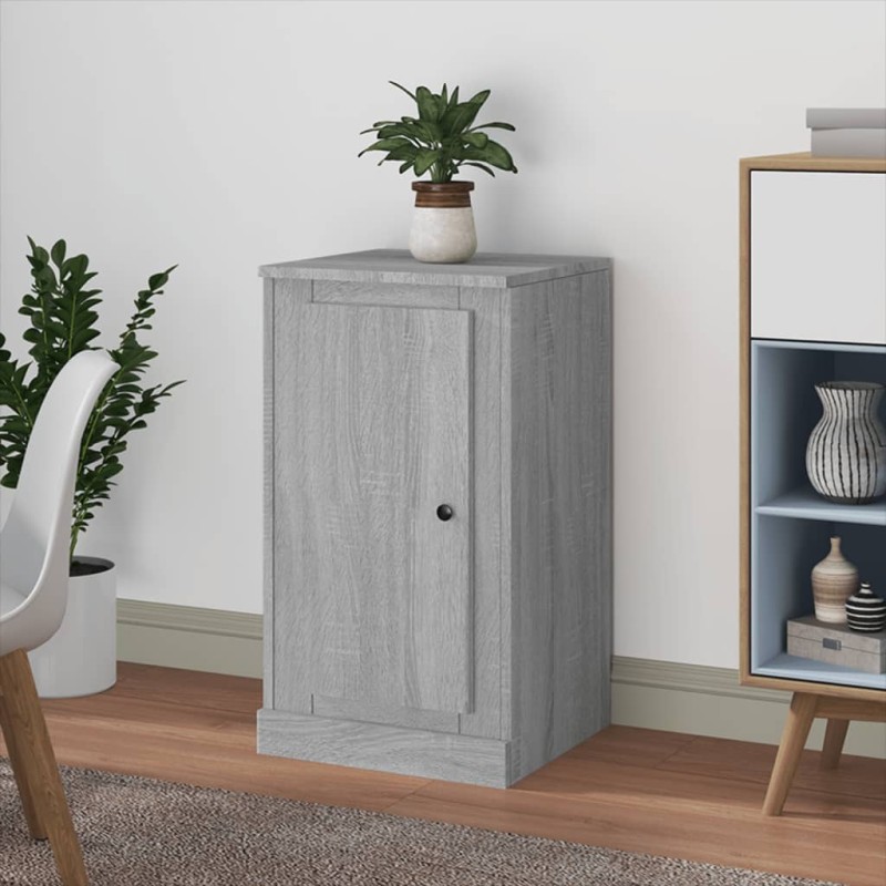 vidaXL Aparador de madera contrachapada gris Sonoma 37,5x35,5x67,5 cm vidaXL Aparador de madera contrachapada gris Sonoma 37,5x35,5x67,5 cm