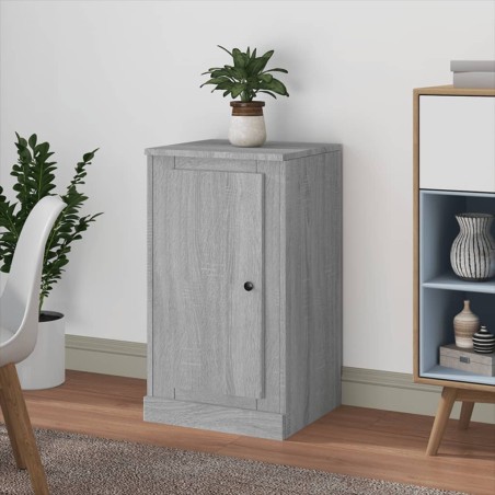 vidaXL Aparador de madera contrachapada gris Sonoma 37,5x35,5x67,5 cm
