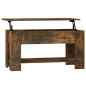 vidaXL Mesa de centro madera contrachapada roble ahumado 101x49x52 cm
