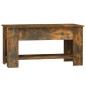 vidaXL Mesa de centro madera contrachapada roble ahumado 101x49x52 cm