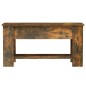 vidaXL Mesa de centro madera contrachapada roble ahumado 101x49x52 cm