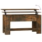 vidaXL Mesa de centro madera contrachapada roble ahumado 101x49x52 cm