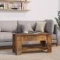 vidaXL Mesa de centro madera contrachapada roble ahumado 101x49x52 cm