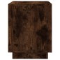 vidaXL Mesita de noche madera contrachapada roble ahumado 44x35x45 cm