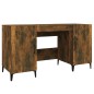 vidaXL Escritorio madera contrachapada roble ahumado 140x50x75 cm vidaXL Escritorio madera contrachapada roble ahumado 140x50x75 cm
