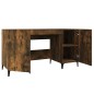 vidaXL Escritorio madera contrachapada roble ahumado 140x50x75 cm vidaXL Escritorio madera contrachapada roble ahumado 140x50x75 cm