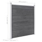 vidaXL Valla de jardín de WPC gris 699x186 cm vidaXL Valla de jardín de WPC gris 699x186 cm
