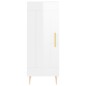 vidaXL Aparador de madera contrachapada blanco brillante 34,5x34x90 cm vidaXL Aparador de madera contrachapada blanco brillante 34,5x34x90 cm