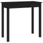 vidaXL Mesa consola de madera maciza de pino negro 80x40x75 cm vidaXL Mesa consola de madera maciza de pino negro 80x40x75 cm