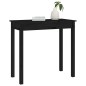 vidaXL Mesa consola de madera maciza de pino negro 80x40x75 cm vidaXL Mesa consola de madera maciza de pino negro 80x40x75 cm