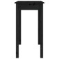 vidaXL Mesa consola de madera maciza de pino negro 80x40x75 cm vidaXL Mesa consola de madera maciza de pino negro 80x40x75 cm