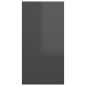vidaXL Mueble de TV madera contrachapada gris brillante 30,5x30x60cm vidaXL Mueble de TV madera contrachapada gris brillante 30,5x30x60cm