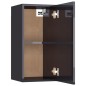 vidaXL Mueble de TV madera contrachapada gris brillante 30,5x30x60cm vidaXL Mueble de TV madera contrachapada gris brillante 30,5x30x60cm