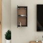 vidaXL Mueble de TV madera contrachapada gris brillante 30,5x30x60cm vidaXL Mueble de TV madera contrachapada gris brillante 30,5x30x60cm