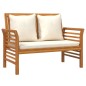 vidaXL Set de muebles para jardín 3 piezas con cojines madera acacia vidaXL Set de muebles para jardín 3 piezas con cojines madera acacia