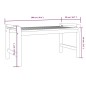 vidaXL Set de muebles para jardín 3 piezas con cojines madera acacia vidaXL Set de muebles para jardín 3 piezas con cojines madera acacia