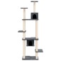 vidaXL Rascador para gatos con postes de sisal gris oscuro 176 cm vidaXL Rascador para gatos con postes de sisal gris oscuro 176 cm