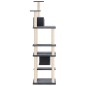 vidaXL Rascador para gatos con postes de sisal gris oscuro 176 cm vidaXL Rascador para gatos con postes de sisal gris oscuro 176 cm