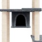 vidaXL Rascador para gatos con postes de sisal gris oscuro 176 cm vidaXL Rascador para gatos con postes de sisal gris oscuro 176 cm