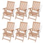 vidaXL Set comedor de jardín 7 pzas con sillas plegables teca maciza vidaXL Set comedor de jardín 7 pzas con sillas plegables teca maciza