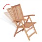 vidaXL Set comedor de jardín 7 pzas con sillas plegables teca maciza vidaXL Set comedor de jardín 7 pzas con sillas plegables teca maciza