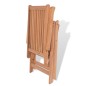 vidaXL Set comedor de jardín 7 pzas con sillas plegables teca maciza vidaXL Set comedor de jardín 7 pzas con sillas plegables teca maciza