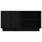 vidaXL Mueble de TV madera maciza de pino negro 80x35x40,5 cm vidaXL Mueble de TV madera maciza de pino negro 80x35x40,5 cm
