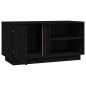 vidaXL Mueble de TV madera maciza de pino negro 80x35x40,5 cm vidaXL Mueble de TV madera maciza de pino negro 80x35x40,5 cm