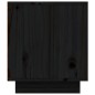 vidaXL Mueble de TV madera maciza de pino negro 80x35x40,5 cm vidaXL Mueble de TV madera maciza de pino negro 80x35x40,5 cm
