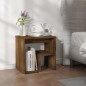 vidaXL Mesita de noche madera contrachapada roble marrón 40x30x40 cm vidaXL Mesita de noche madera contrachapada roble marrón 40x30x40 cm