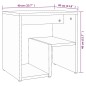 vidaXL Mesita de noche madera contrachapada roble marrón 40x30x40 cm vidaXL Mesita de noche madera contrachapada roble marrón 40x30x40 cm