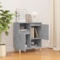 vidaXL Aparador de madera contrachapada gris hormigón 60x35x70 cm vidaXL Aparador de madera contrachapada gris hormigón 60x35x70 cm