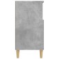 vidaXL Aparador de madera contrachapada gris hormigón 60x35x70 cm vidaXL Aparador de madera contrachapada gris hormigón 60x35x70 cm