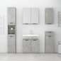 vidaXL Armario de baño contrachapada gris hormigón 32x34x188,5 cm vidaXL Armario de baño contrachapada gris hormigón 32x34x188,5 cm